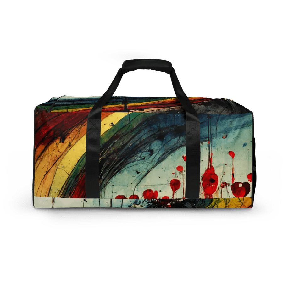 Vibrant Rainbow Splatter Duffle Bag product image (4)