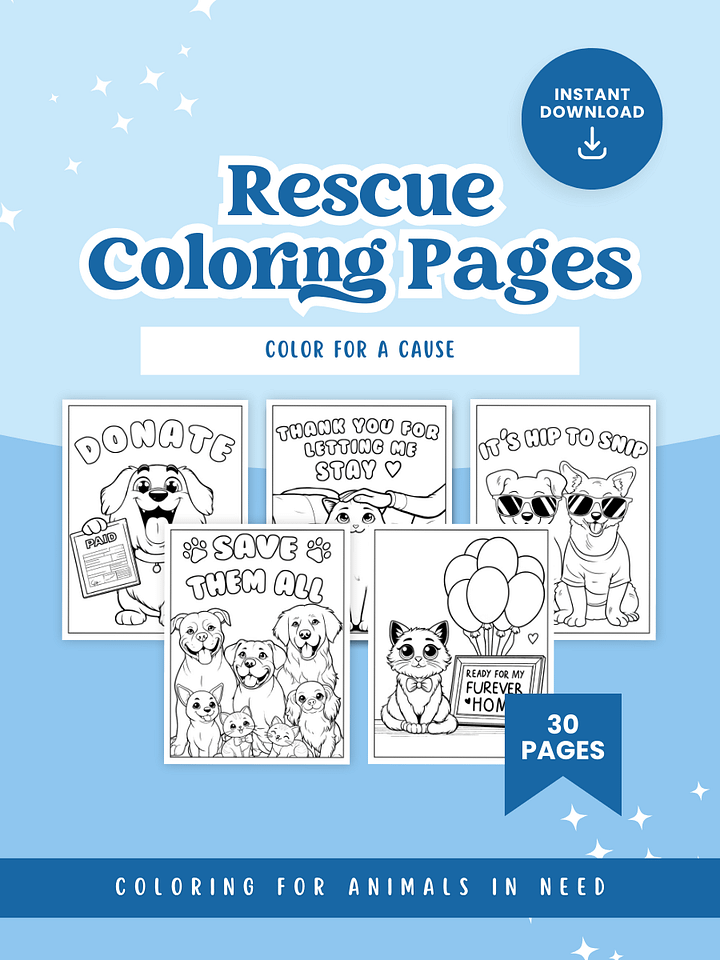 Animal Rescue Coloring Pages product image (1)