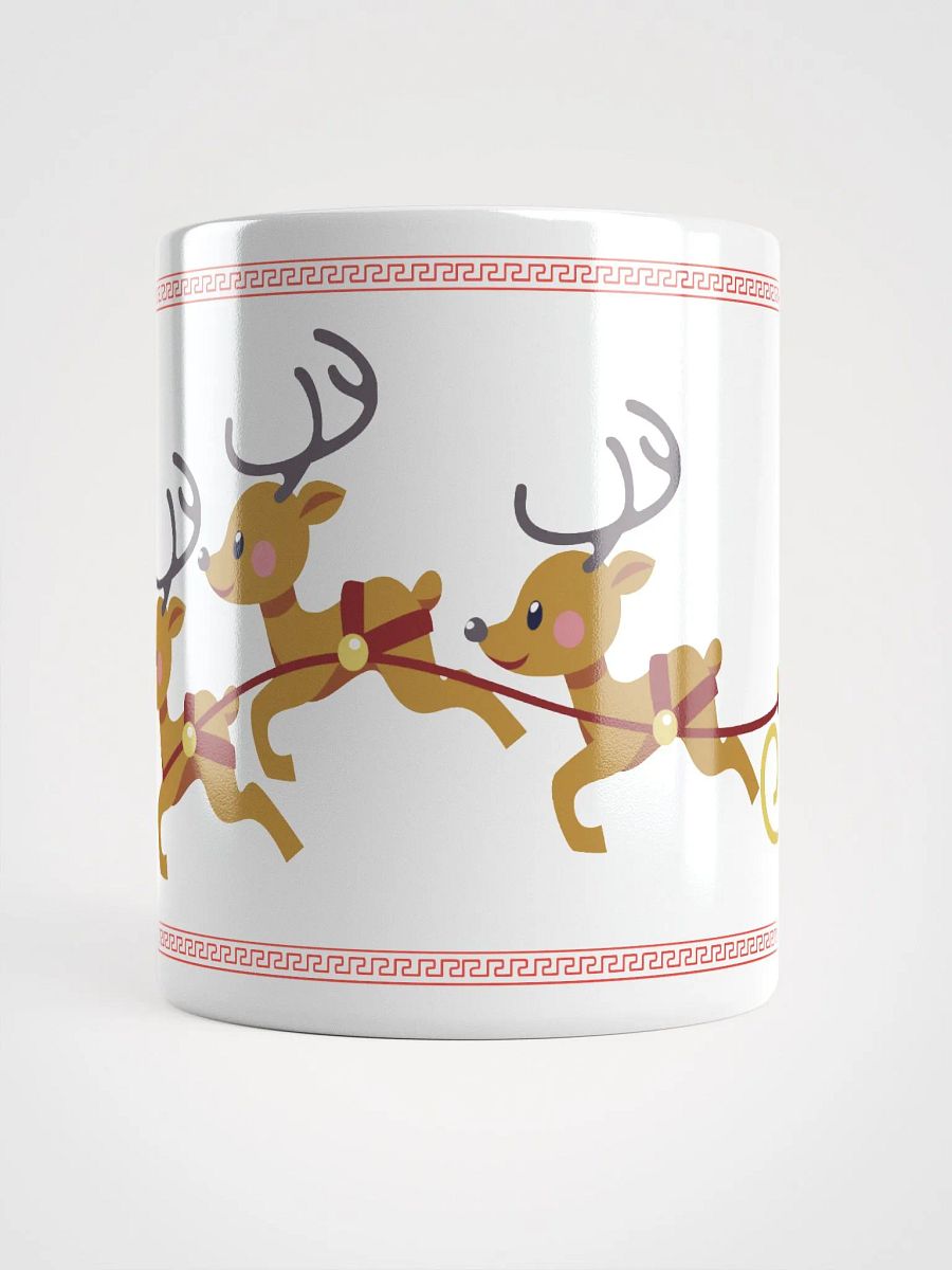 Santa clause Mug with Reindeer white shiny mug product image (15)