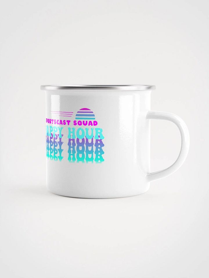 HAPPY HOUR VIBES ENAMEL MUG product image (1)
