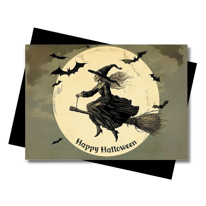 Moonlit Witch Greeting Card product image (1)