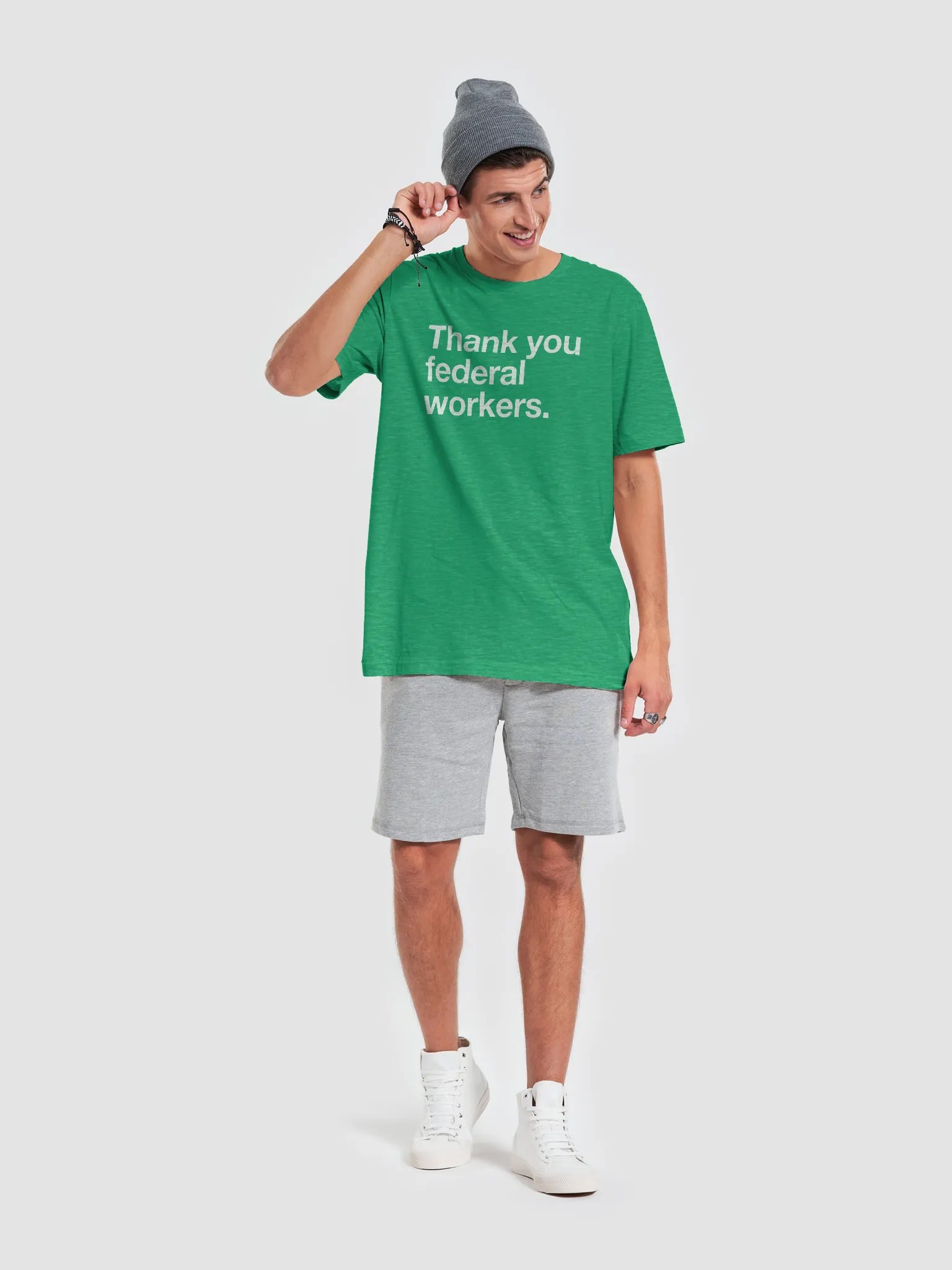 Thank You Federal Workers T-shirt (White) product image (6)