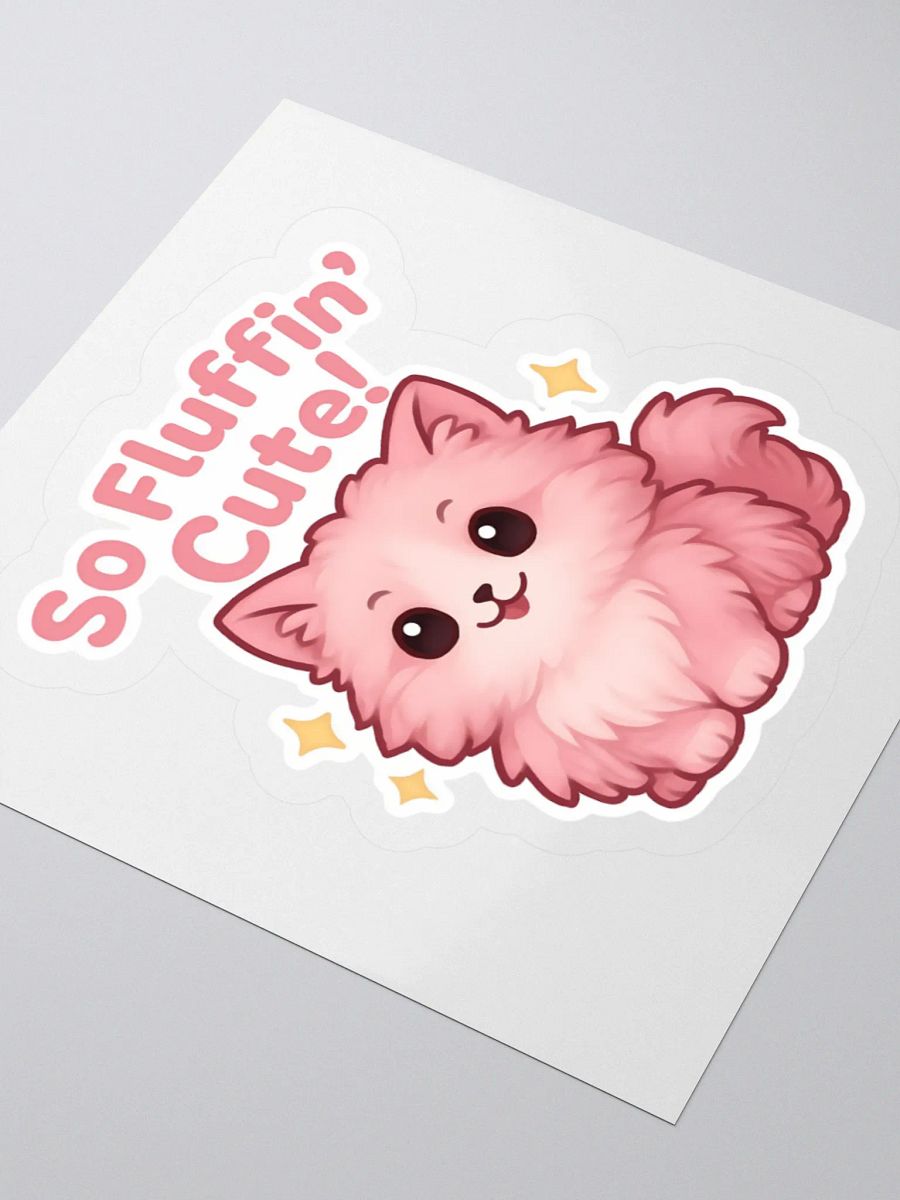 So Fluffin' Cute! Kiss Cut Sticker product image (8)