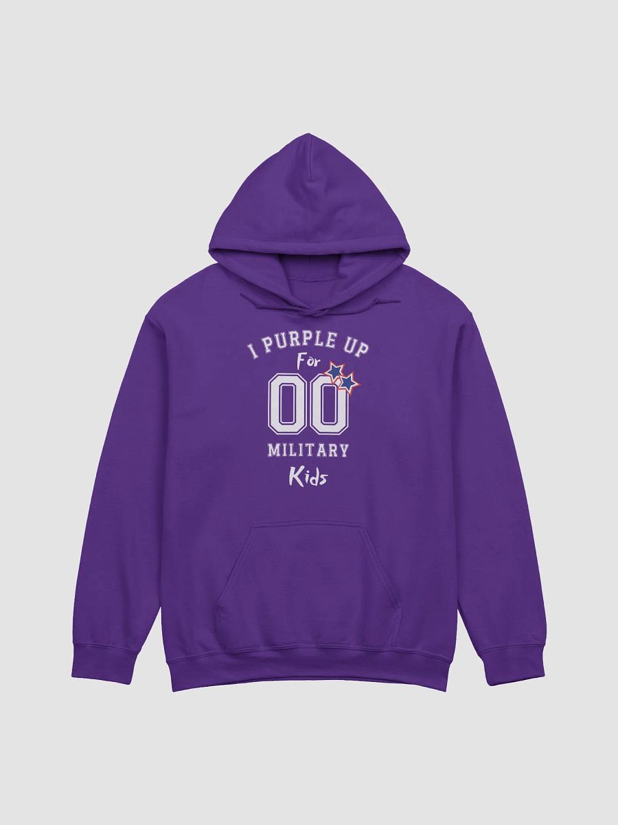 Purple Up For Military Child Month Hoodie For Men And Women With Red White And Blue Stars product image (1)