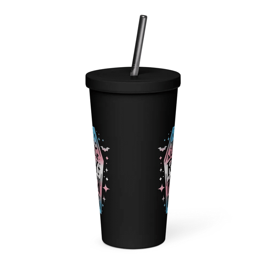 Little Ray Trans Flag Insulated Tumbler product image (3)