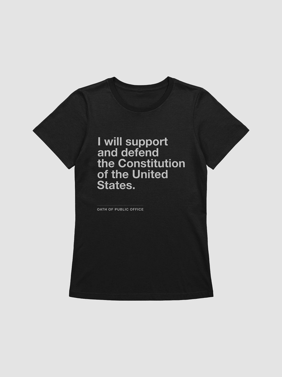 Oath of Office Women's Cut T-Shirt (White) product image (3)