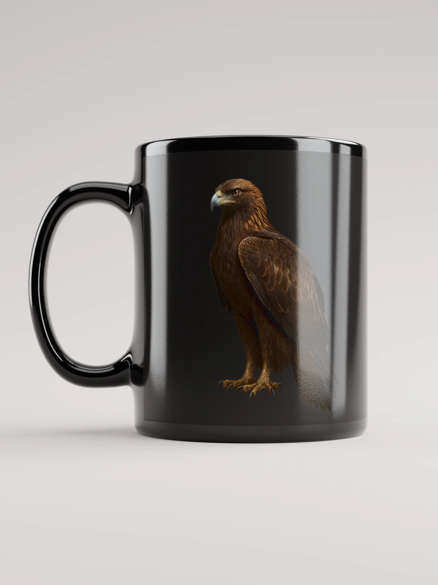 Majestic Eagle Black Glossy Mug product image (11)
