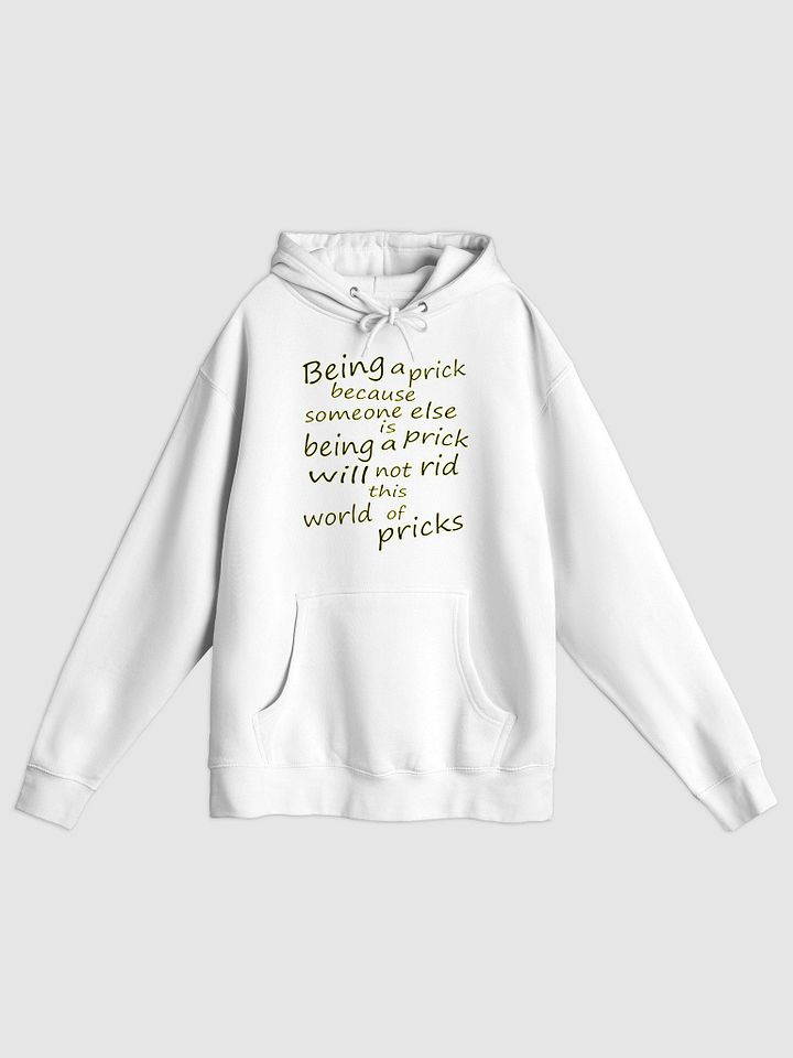 Stop Being A Prick - Black & Yellow Lettering - Lane Seven Premium Pullover Hoodie product image (1)