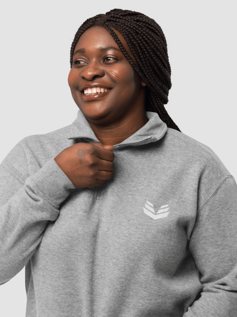1/4 Zip Fleece Pullover - Carbon Gray product image (3)