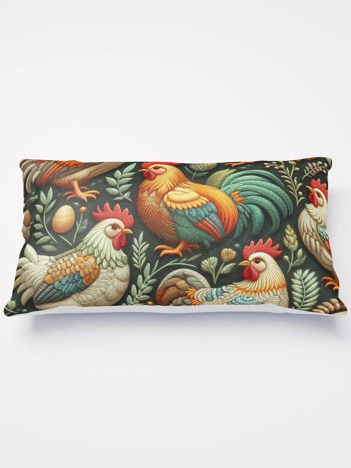 Chicken Hen Rooster Chick Lover Lady Mom Farmer Throw Pillow product image (2)