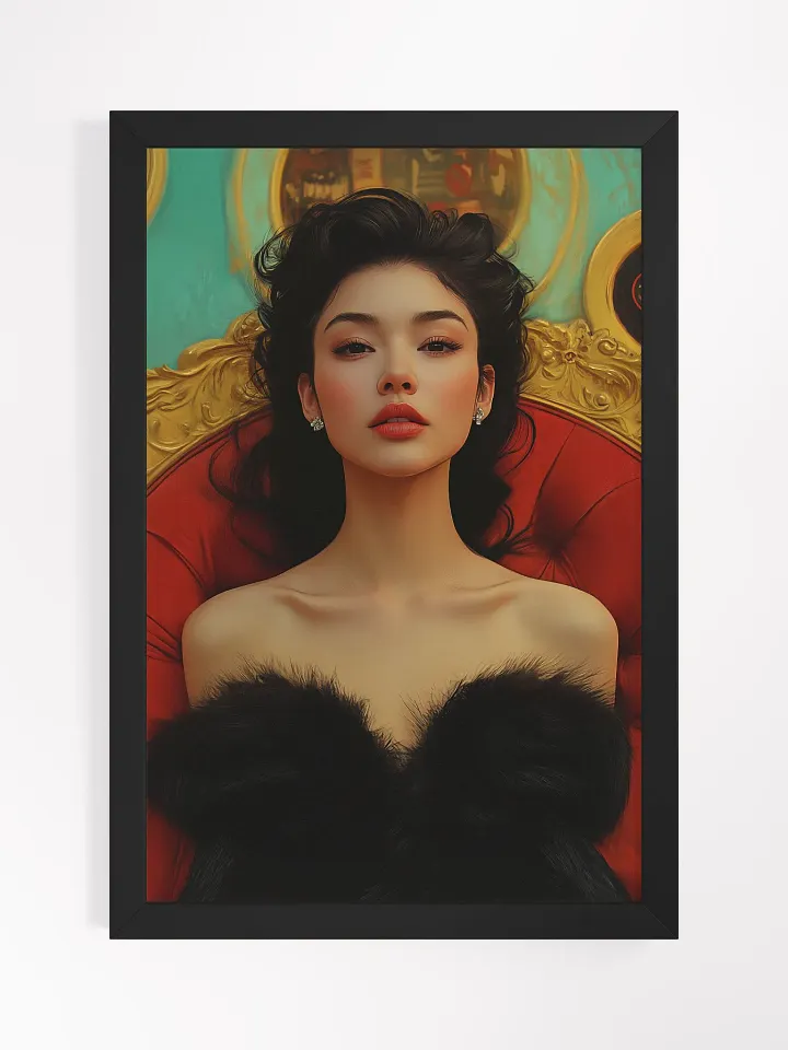 Noir Siren Poster - A Glimpse of Old Hollywood - Framed product image (1)