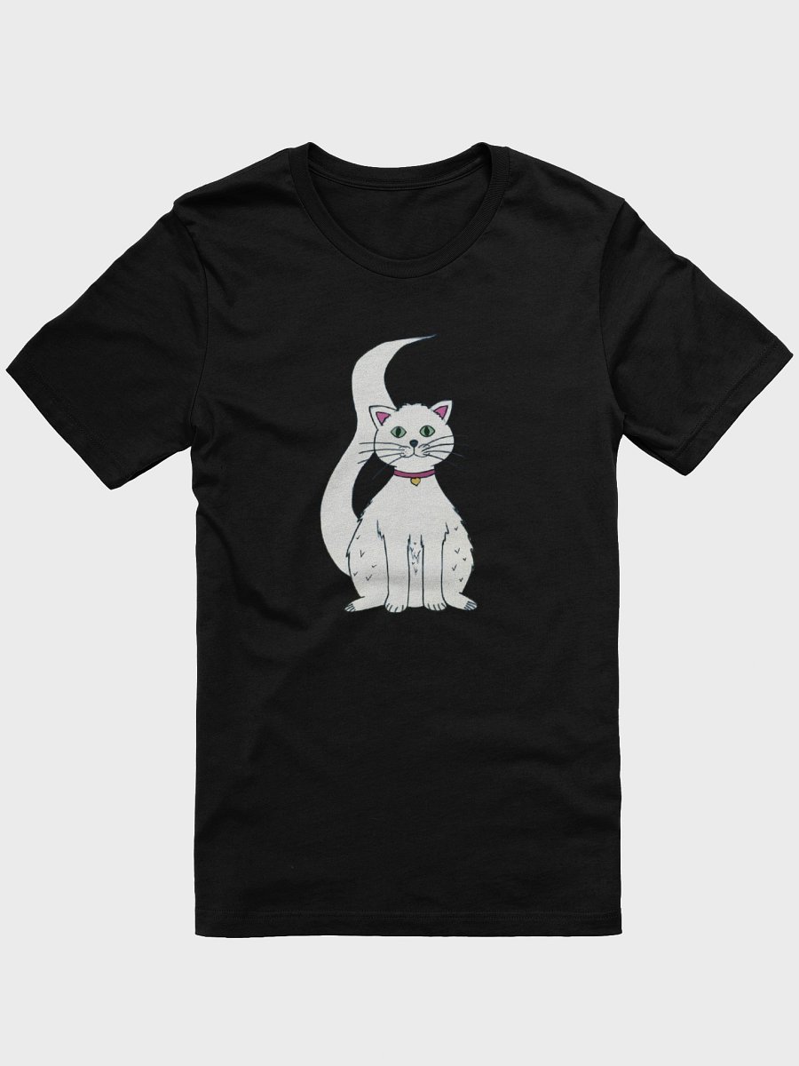 White Cat (art by Dina R.) akril painting picture - Supersoft T-shirt product image (8)