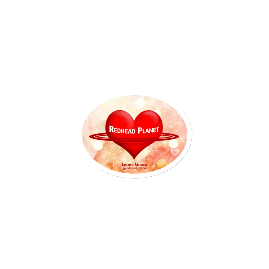 Redhead Planet Oval Magnet product image (1)