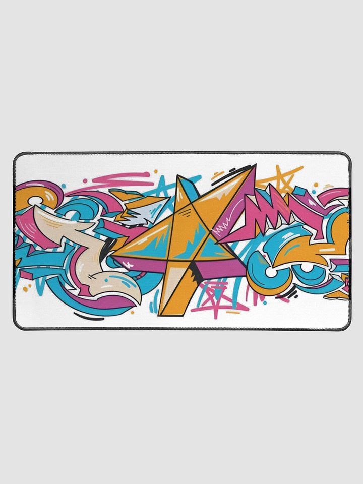 Desk Mat 15.5" x 31.5" Colorful Graffiti product image (1)