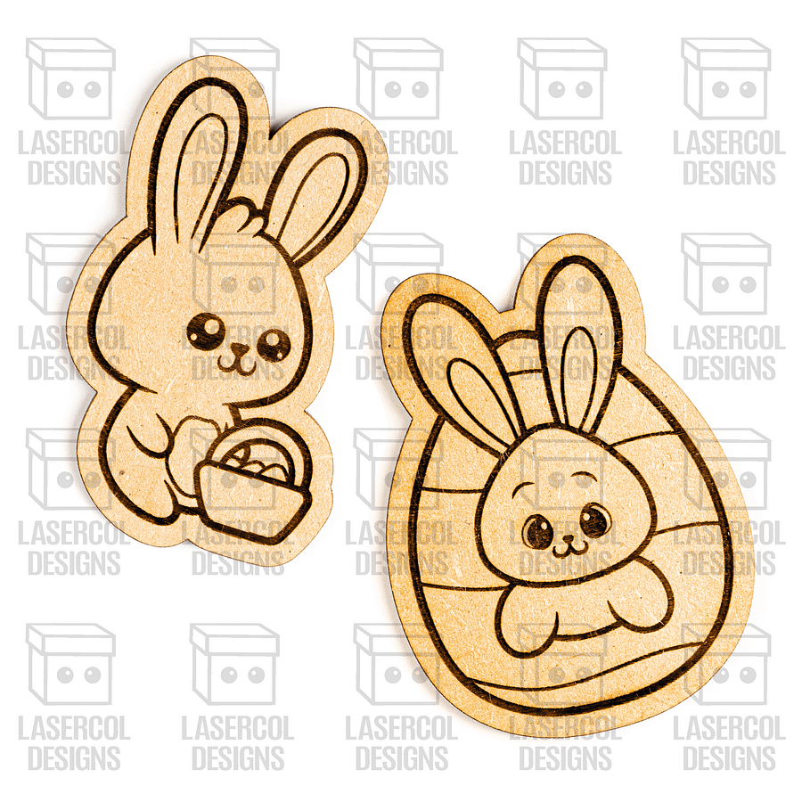 Easter Bunny Paint Kit DIY Cut Outs Set 7 - Laser Cut Files product image (8)