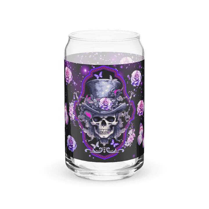 Gothic Rose Purple Skull Glass product image (2)