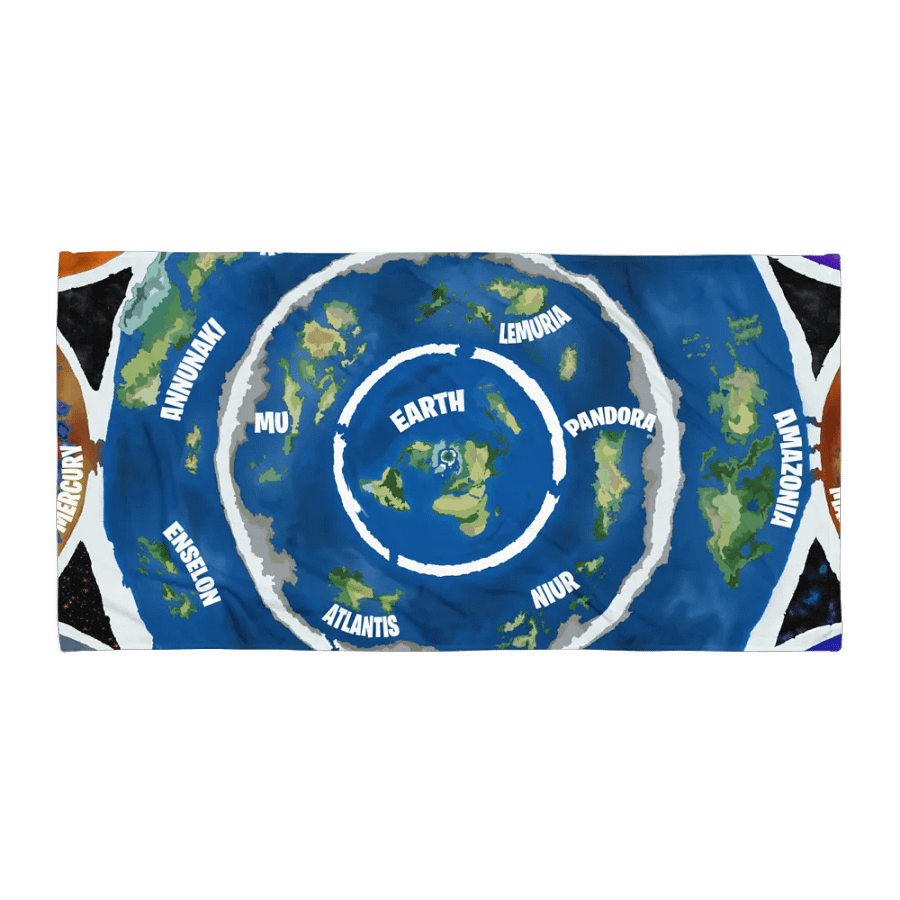 Sublimated Towel Beyond The Ice Wall Map product image (1)