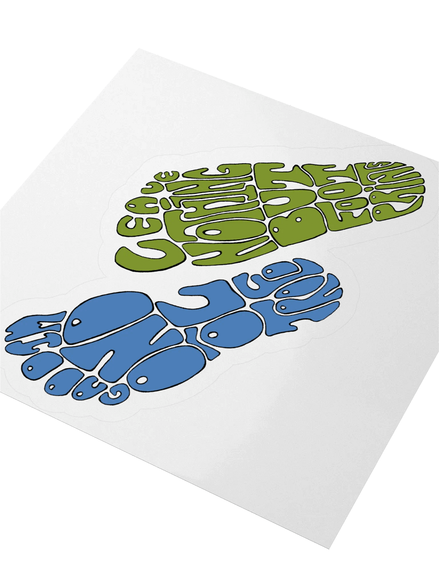 Bilingual Footprints sticker product image (3)