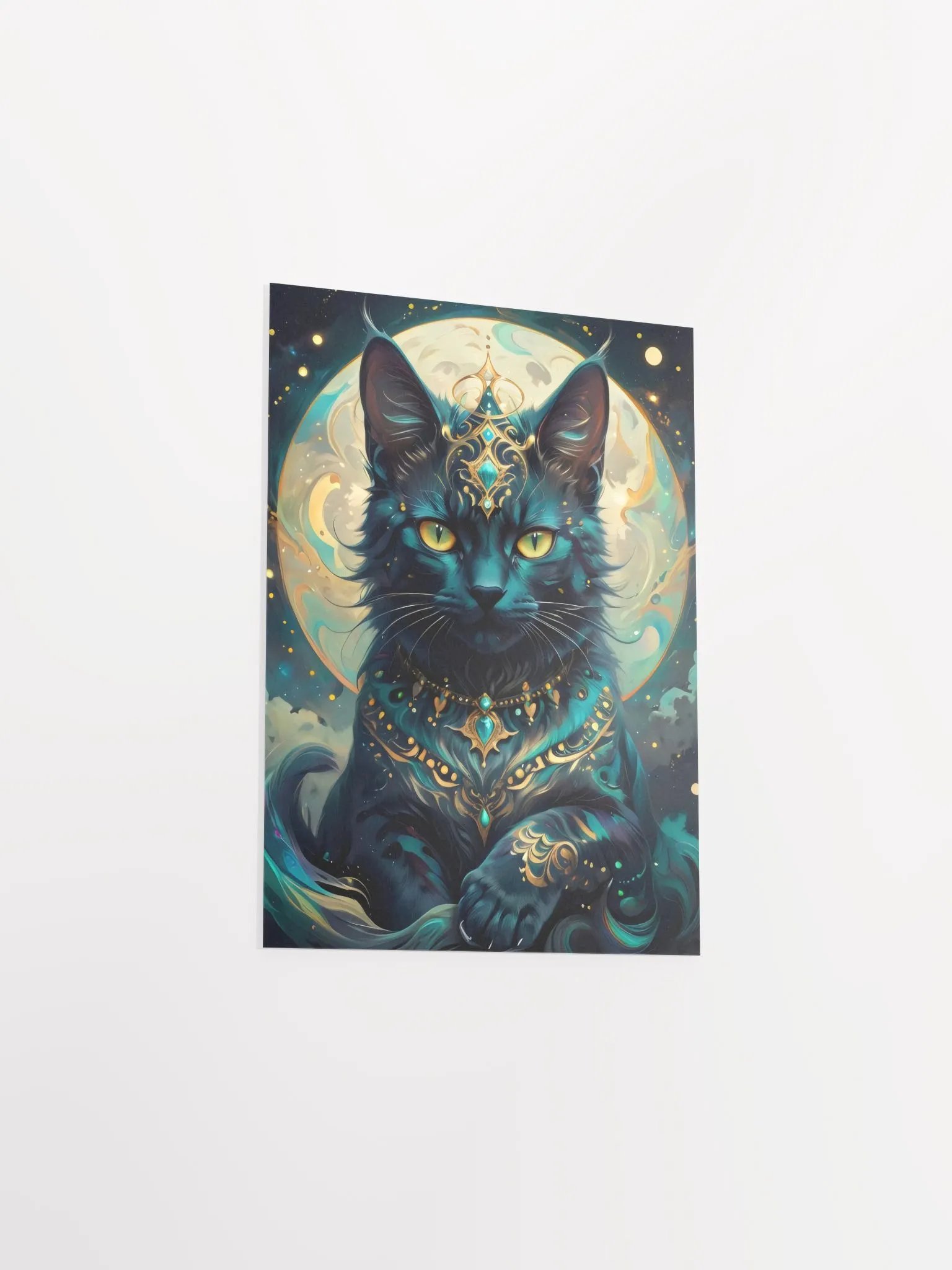 Majestic Lunar Cat Poster product image (9)