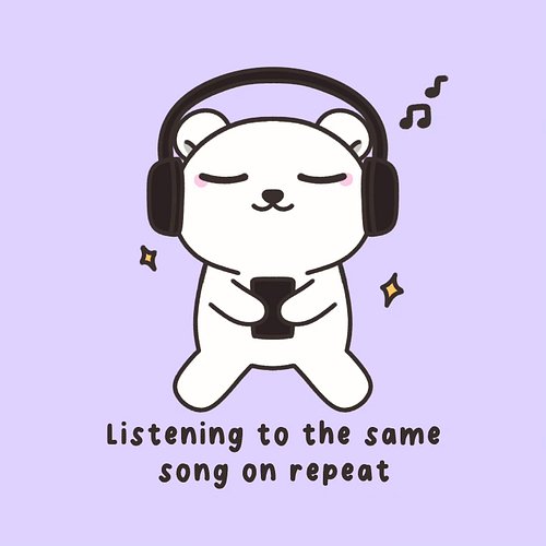 When i find my new favourite song, I play it on repeat for weeks 🎶 🎧 

#kawaiiart #music #illustration #fyp #SmallBusiness