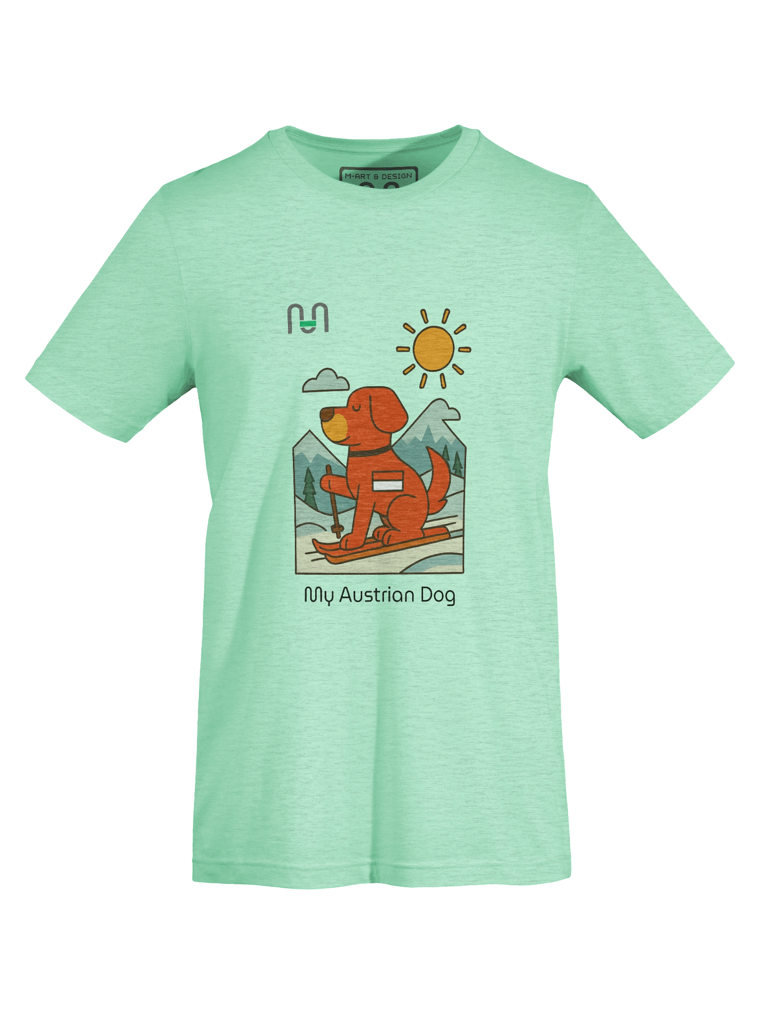 Alpine Pup – Austrian Ski Adventure Tee – M Style - M-Art & Design product image (67)