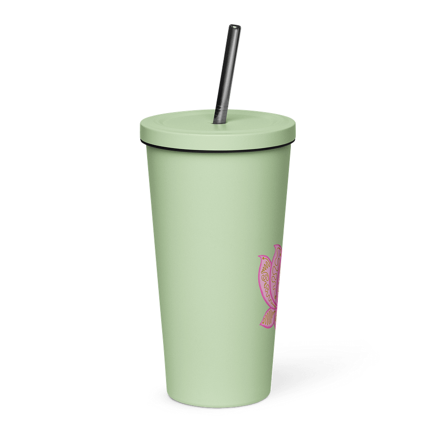 Golden Lotus Insulated Tumbler product image (4)