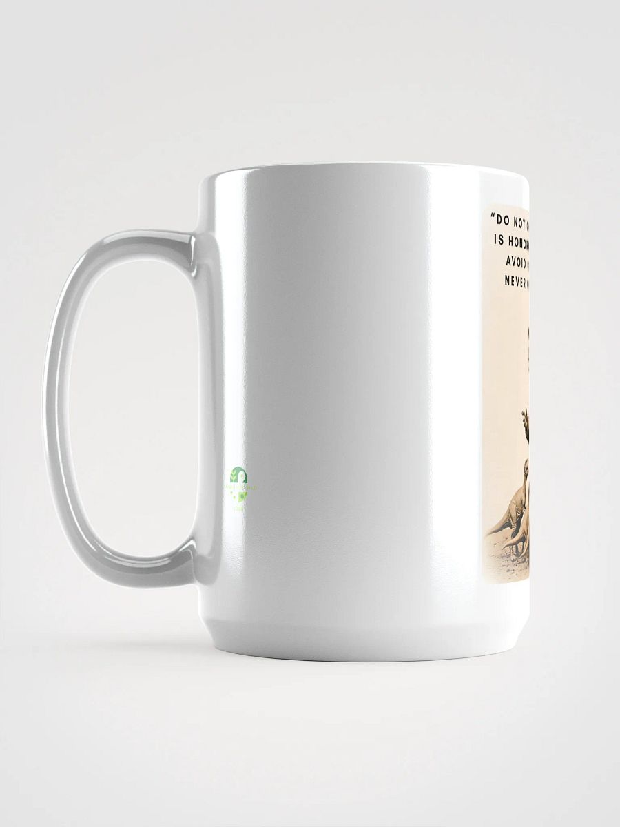 Theosaur Roosevelt - Never Chomp Softly Funny Historical Dino Mug product image (6)