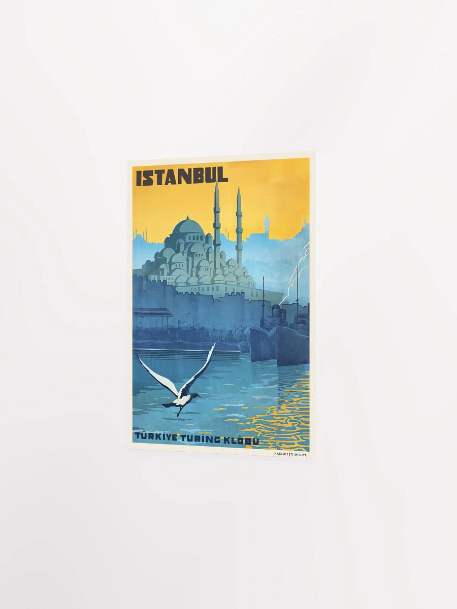Istanbul, Turkey, 1928 (Türkiye Turing Klöbü) — retro travel poster product image (7)