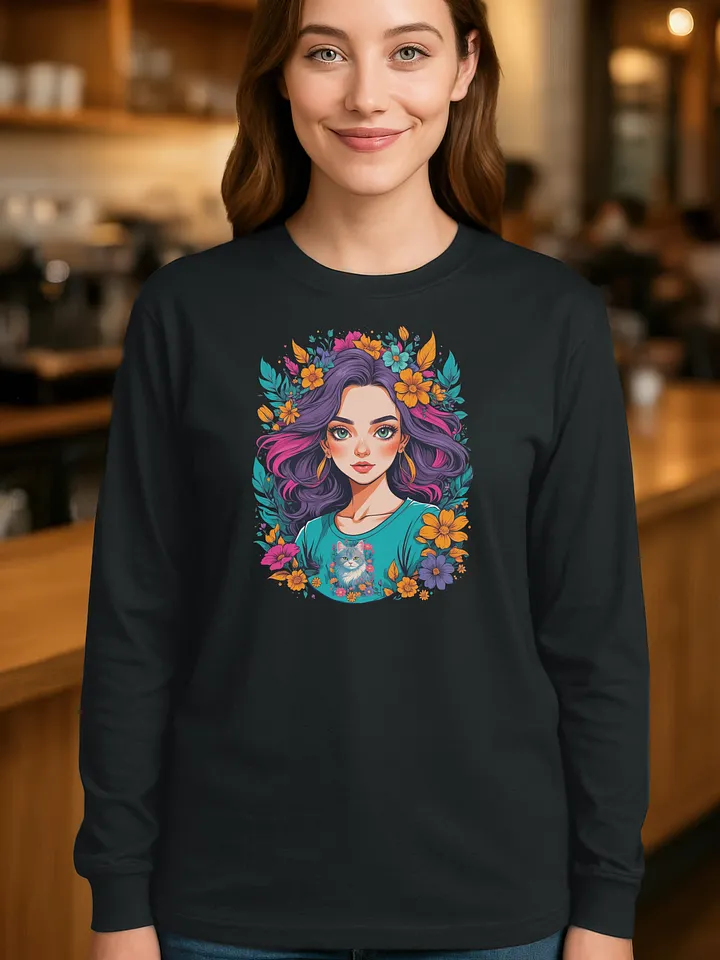 Bloomcore Flower Girl v2 - Gildan Ultra Cotton Unisex Long Sleeve T-Shirt product image (1)