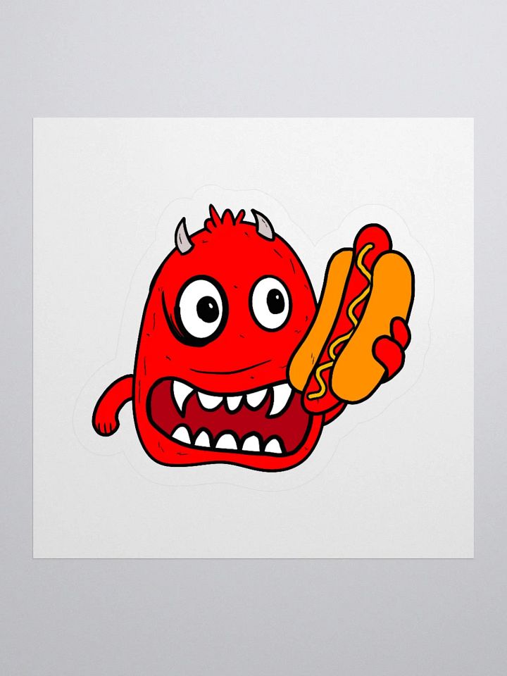 Hot Dog Devil Kiss Cut Stickers product image (1)