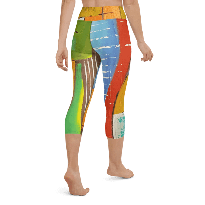 original painting printed on leggings, yoga leggings, work out with style product image (2)