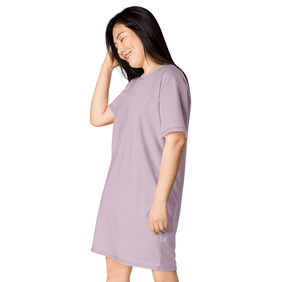 Oversized T-Shirt Dress - Gentle Pale Twilight, Sizes 2XS-6XL product image (3)