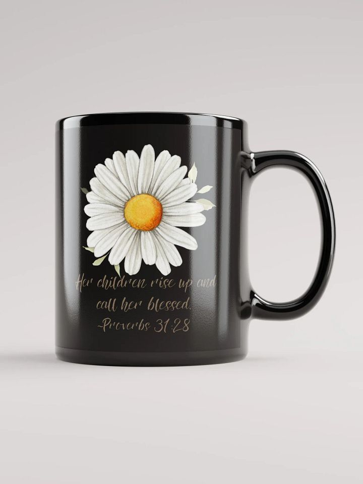 Blessed Mom Black Glossy Mug product image (1)