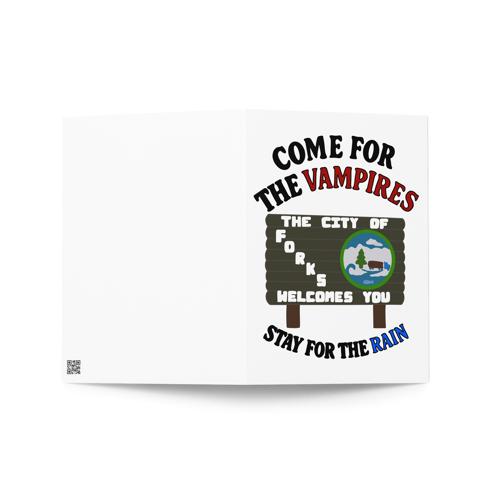 Welcome to Forks Greeting Card product image (2)