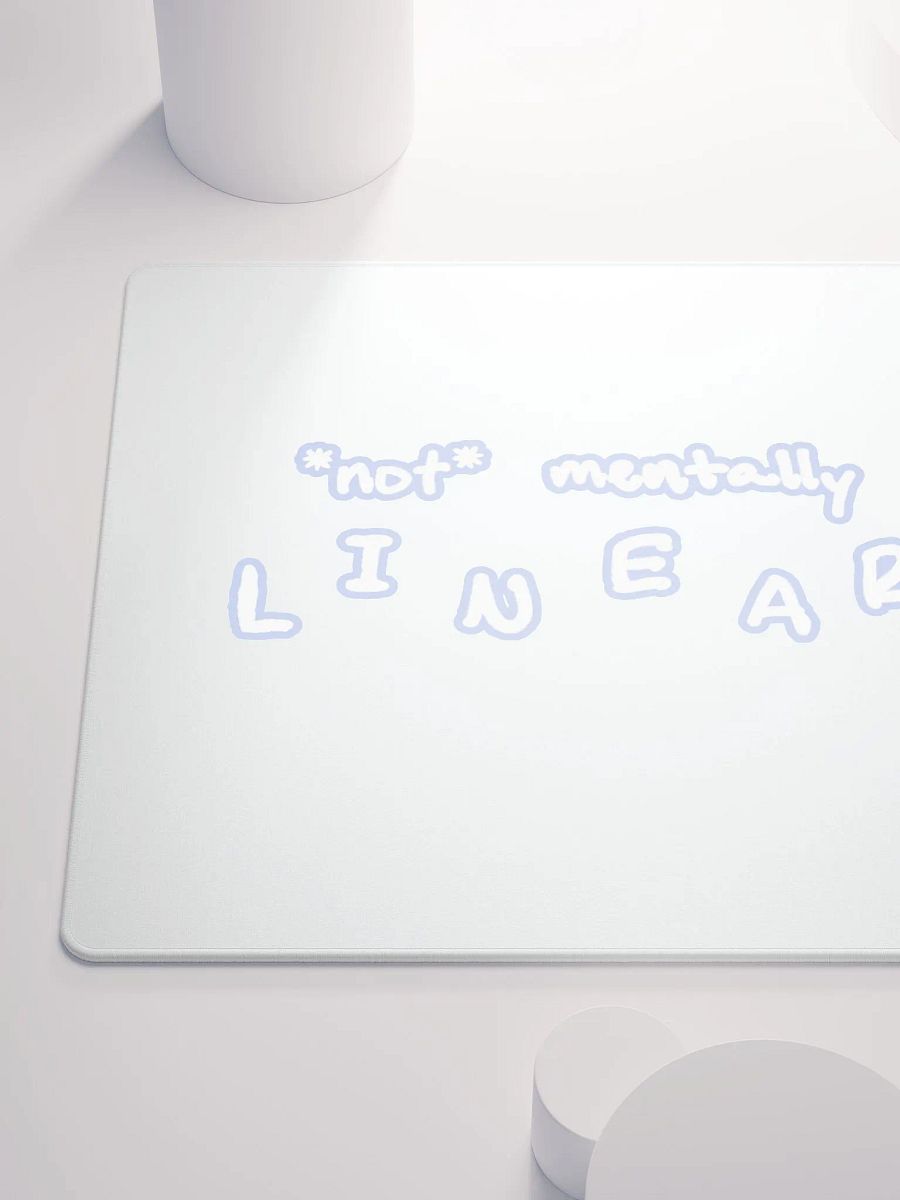 *not* mentally linear (lined design, #BDCAEF) mouse pad product image (6)