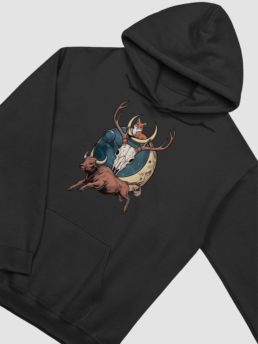 Two Moons Vixen Stag and Bull Fantasy Hoodie product image (17)