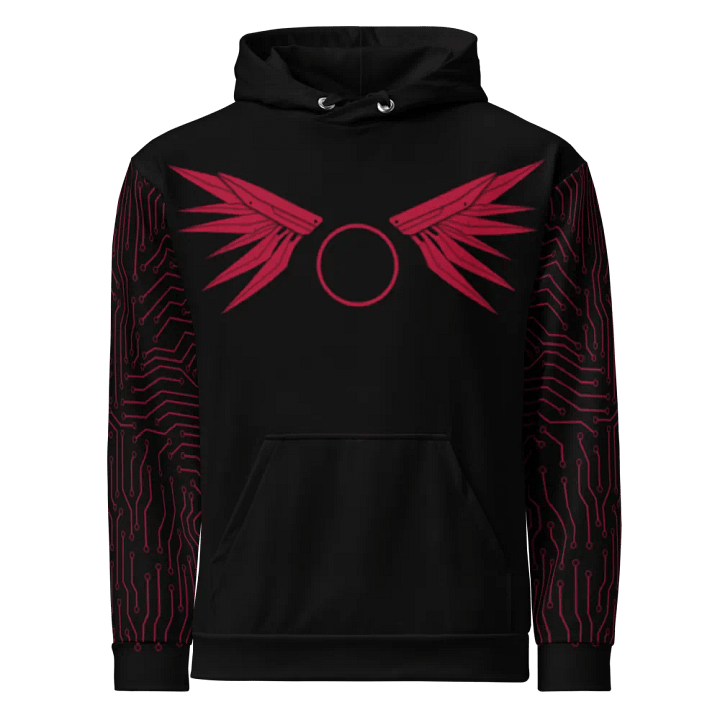 Mecha Warrior Hoodie - Black/Red product image (1)