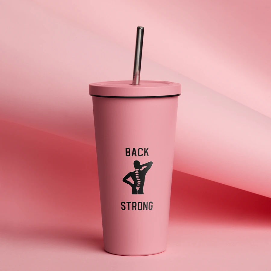 Back Strong 20 oz. Insolated Cup: Pink product image (21)