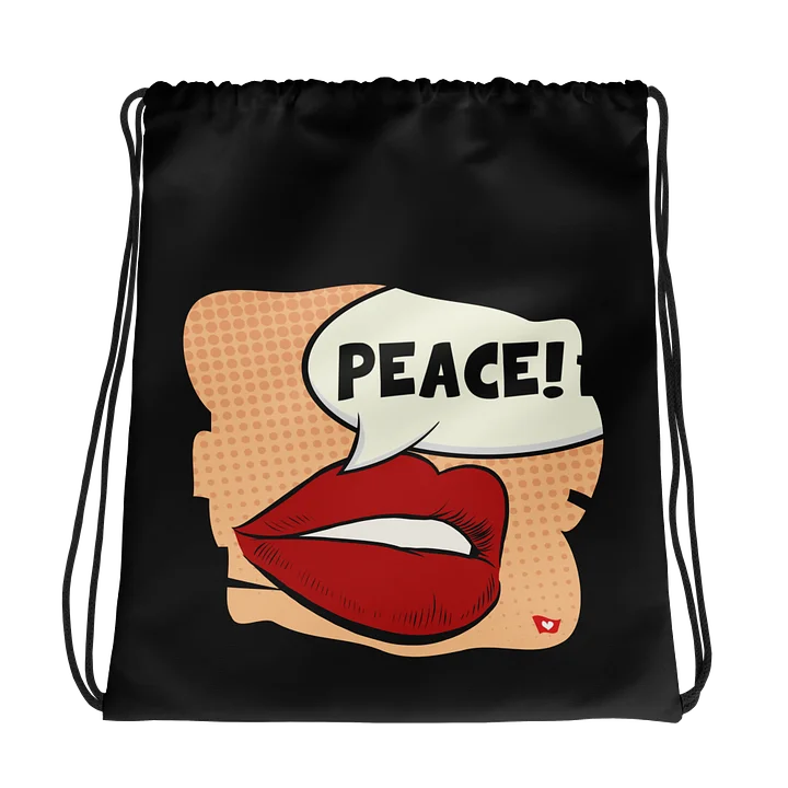 PREMIUM DRAWSTRING PACKBAG – PEACE product image (2)