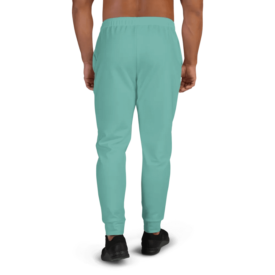 Plain Turquoise Green True Summer Recycled Polyester Premium Men's Joggers by Treasure Pie product image (4)