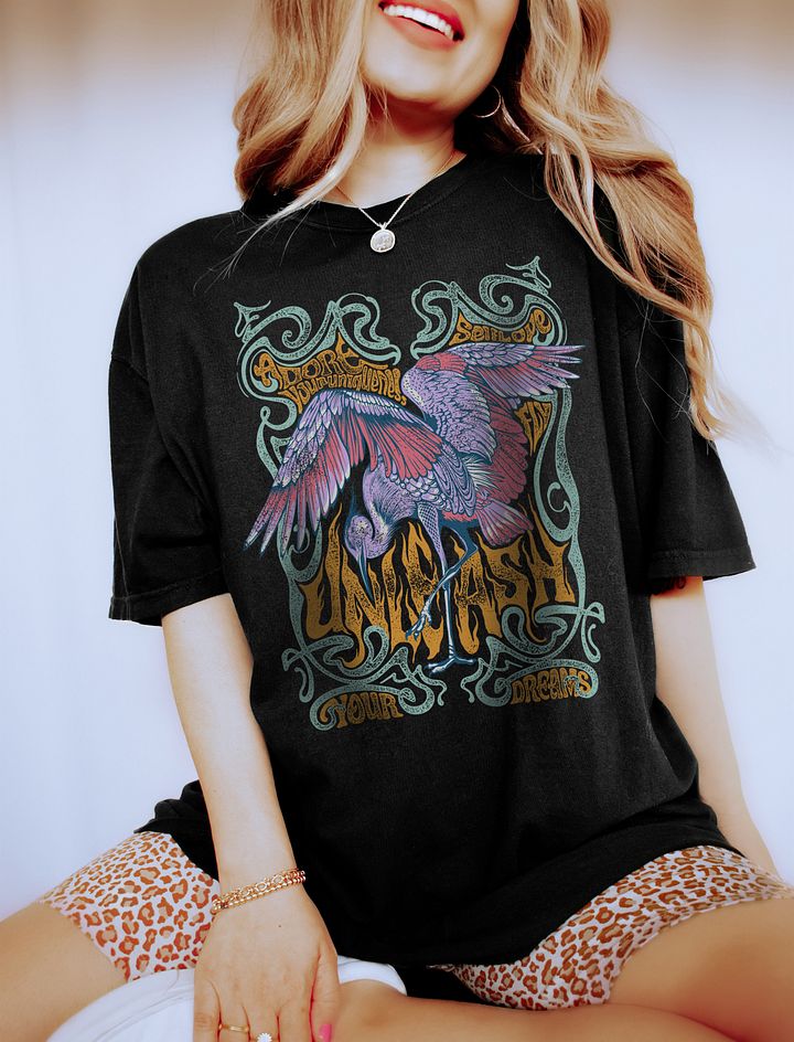 Unleash Your Dreams Tee | Art Nouveau Style Motivational Aesthetic Streetwear Design product image (1)