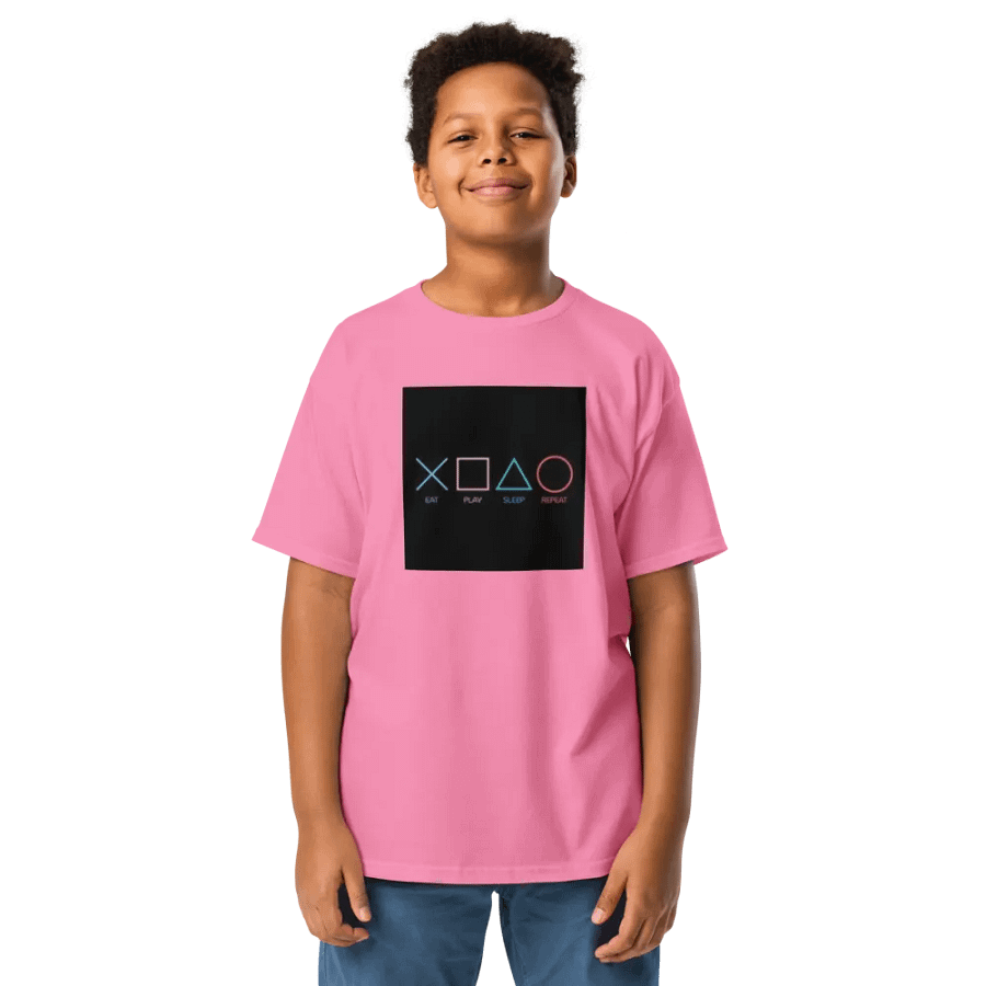 Kids Shirt Eat Play Sleep Repeat product image (1)