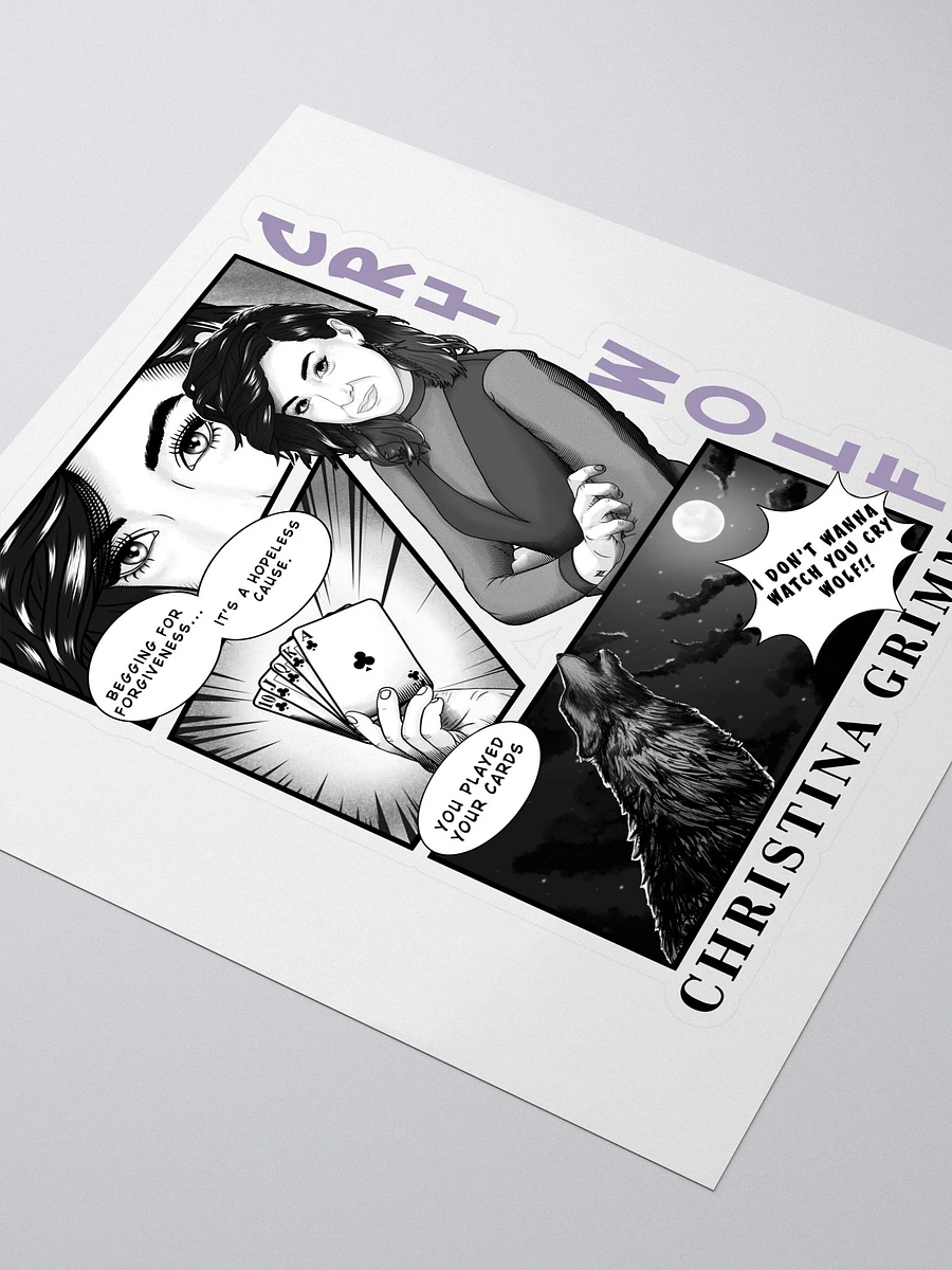 Cry Wolf Comic Sticker product image (4)
