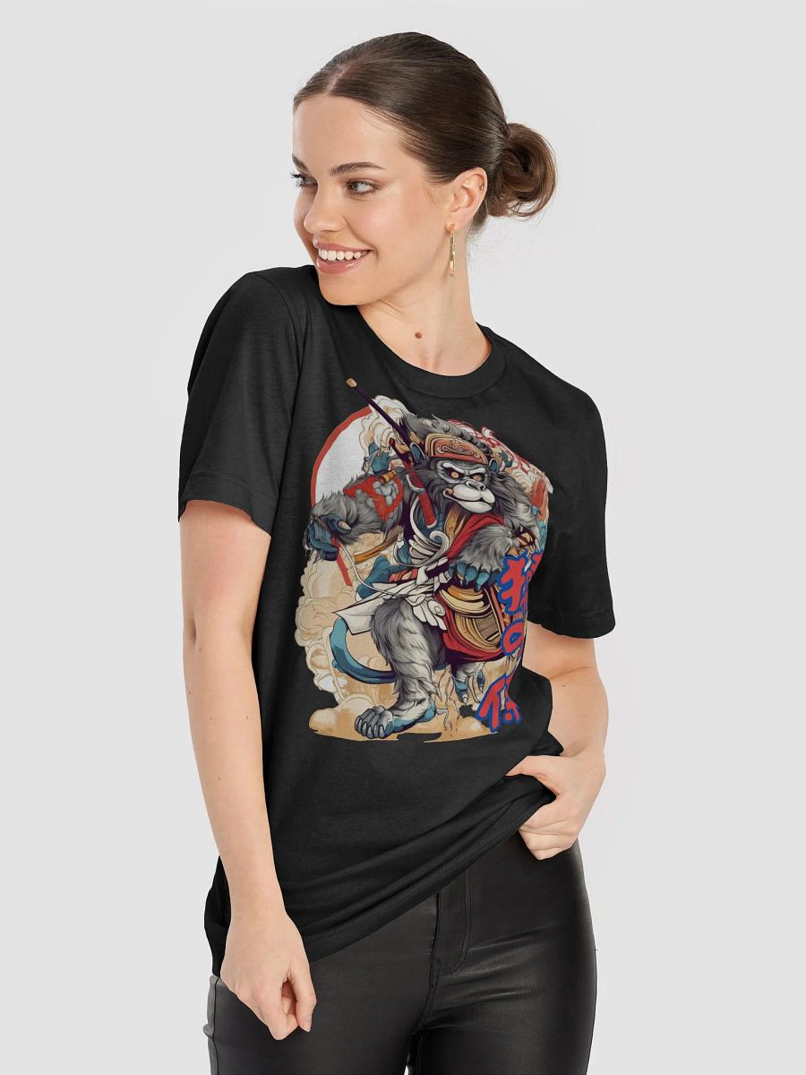 Japanese Samurai Monkey Warrior Graphic Tee, Unique Animal Art, Trendy Casual Wear, Bold Statement Shirt for Men and Women Classic Tee product image (3)
