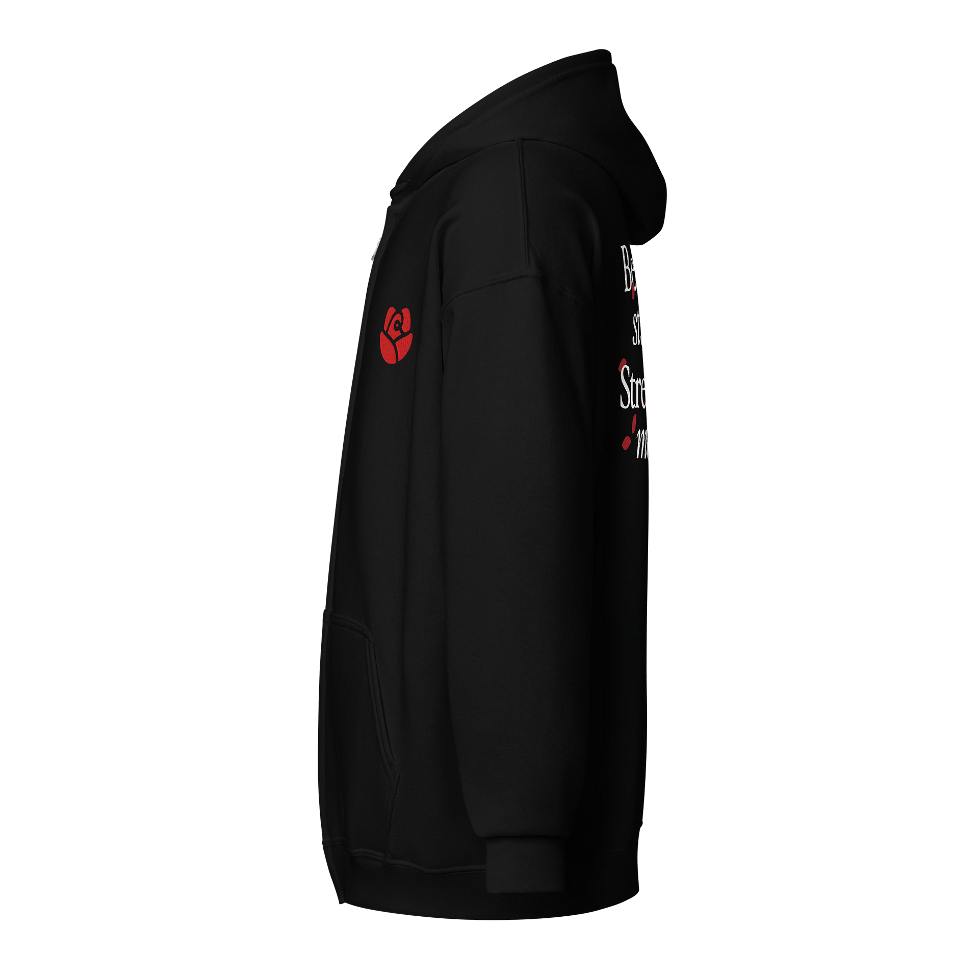 Gildan Unisex Heavy Blend Zip Embroidered Hoodie - Black product image (3)