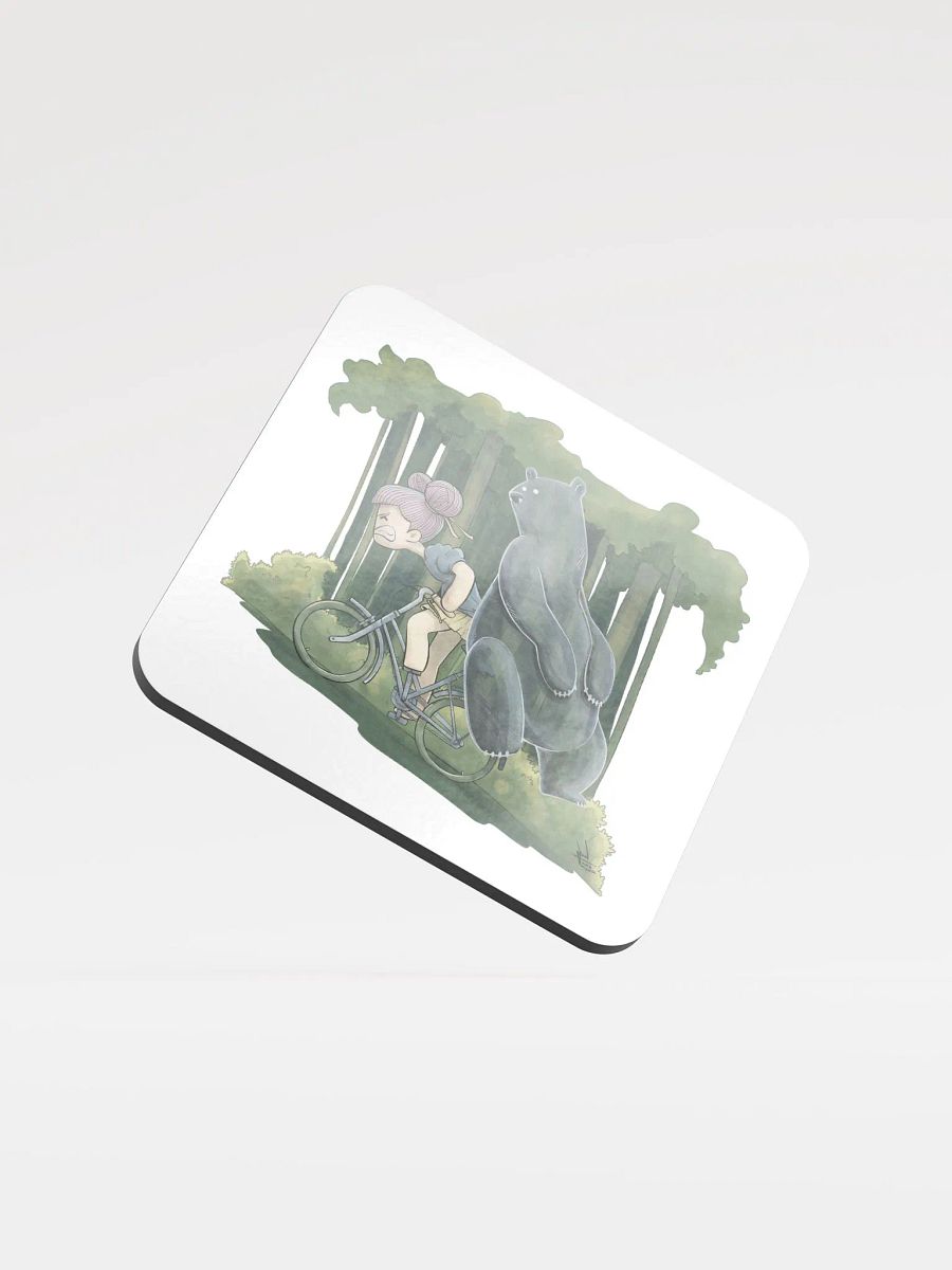 Why My Bike Heavy | Glossed Cork Coaster product image (1)