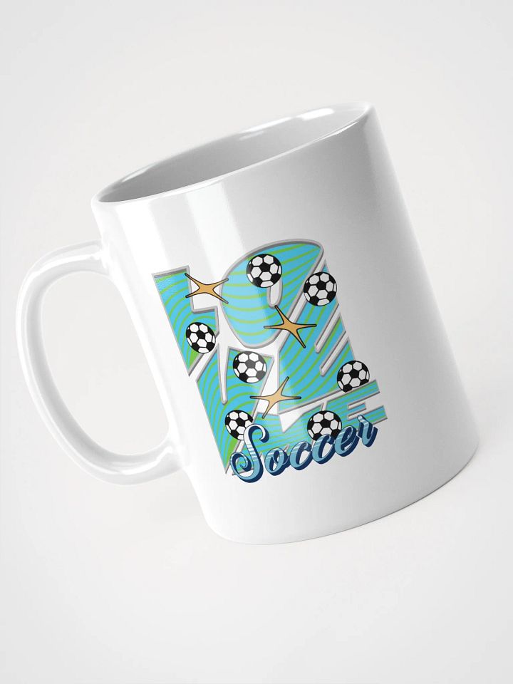 Love Me Soccer Playful Glossy White Mug product image (2)