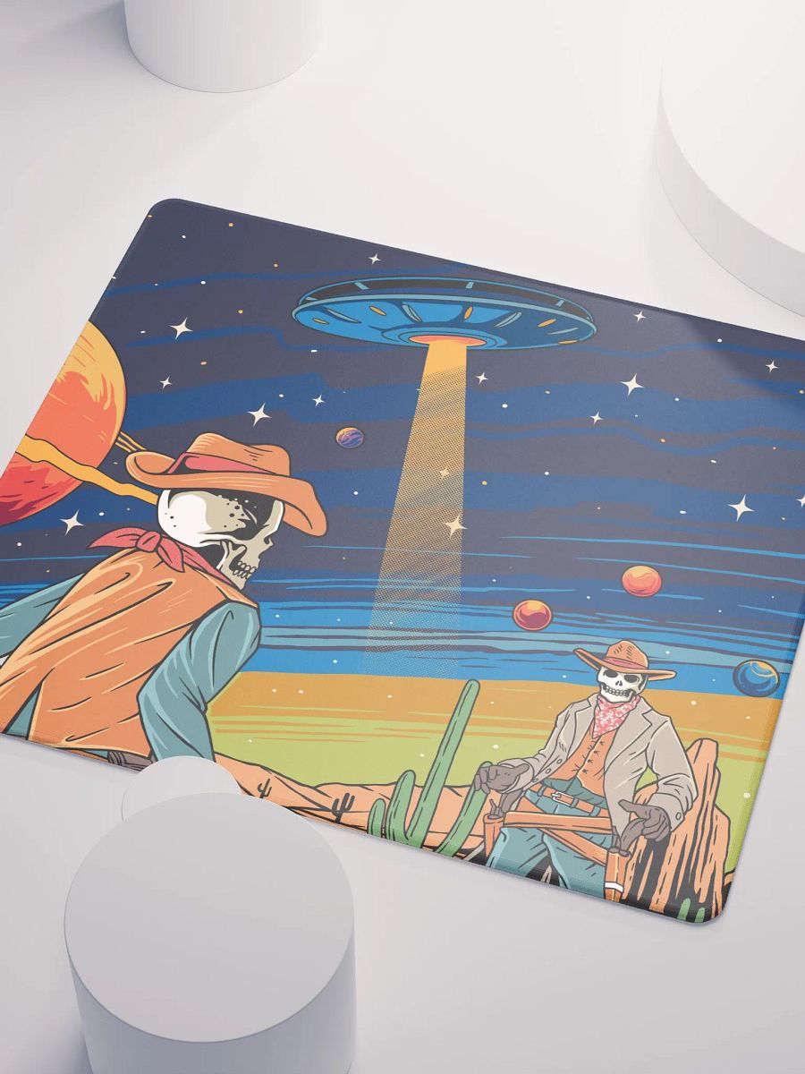 Skeleton Space Cowboys Gaming Mouse Pad product image (3)