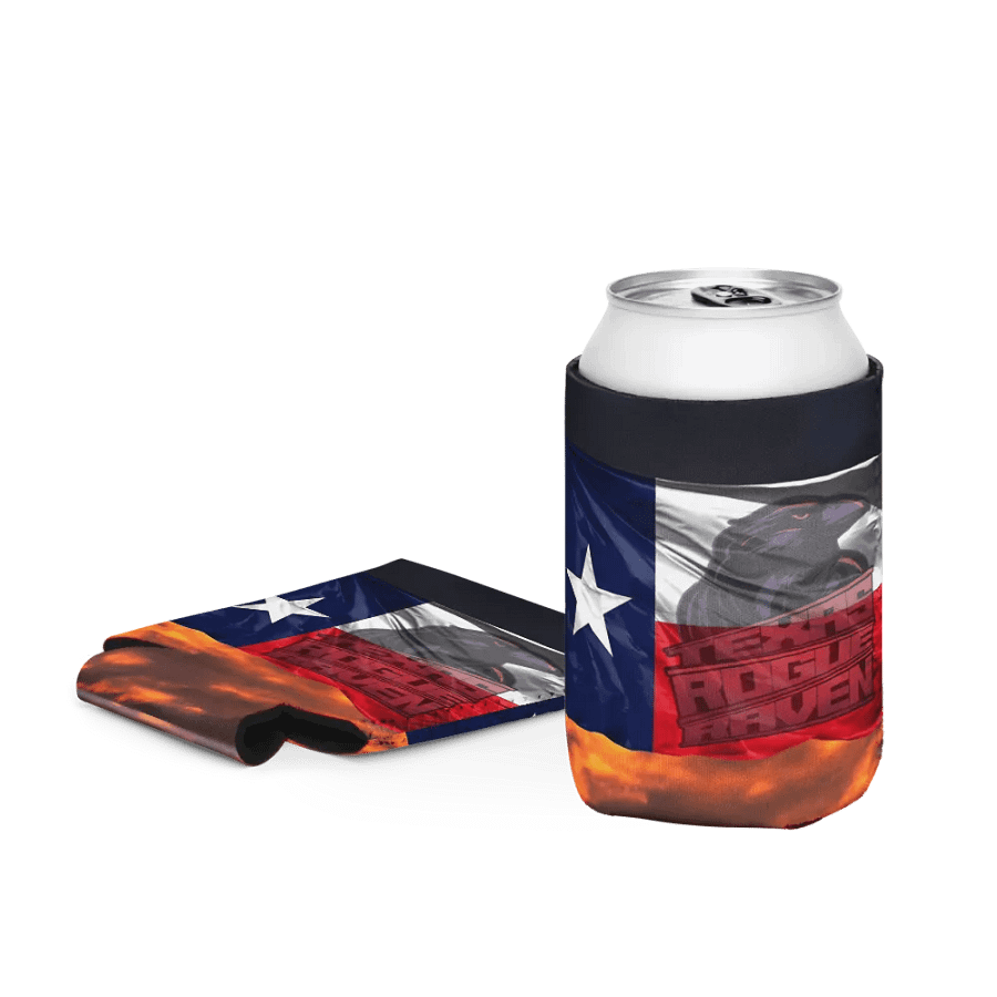 Rogue Raven Texas Flags Can Cooler product image (4)
