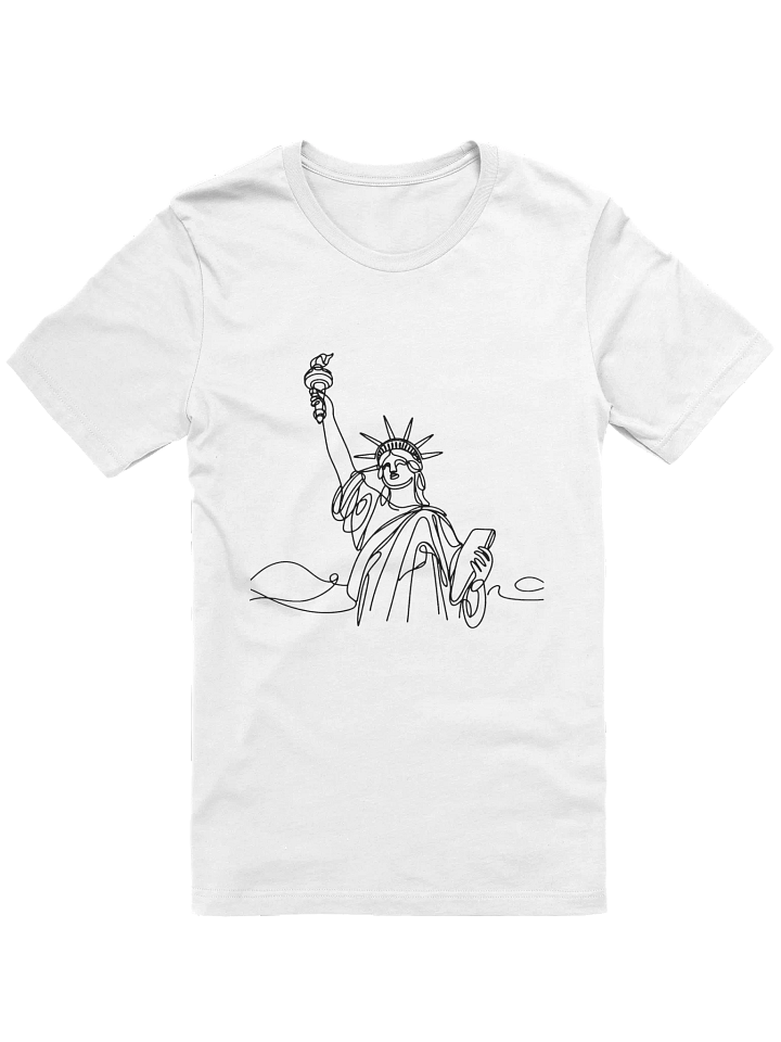 USA Vibes Line Art Silhouette Unisex T-Shirt product image (2)